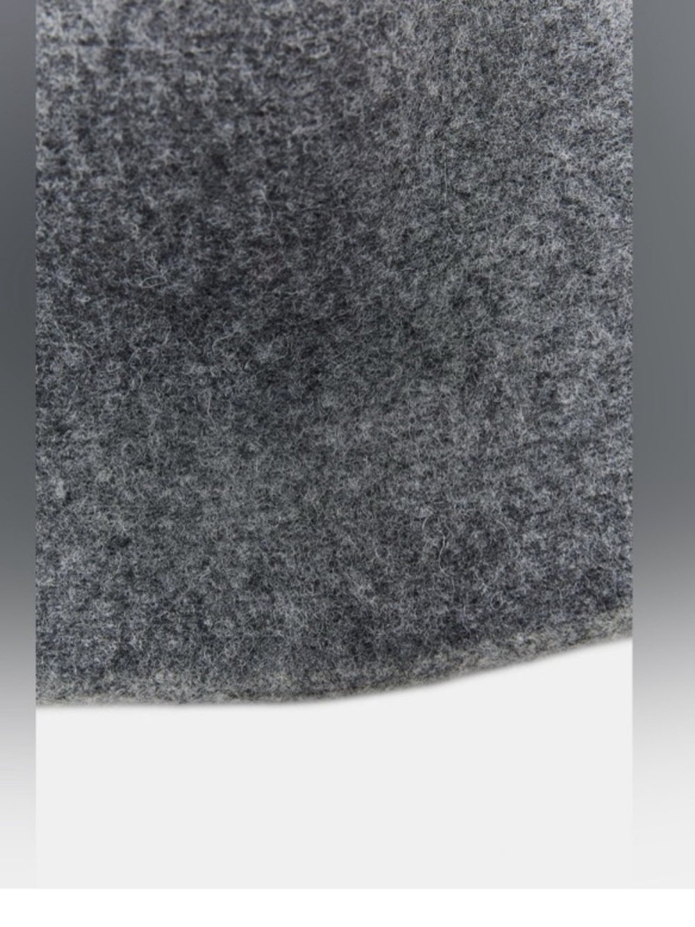 Zara Heather Grey Wool Bucket Hat - Picture 3 of 4